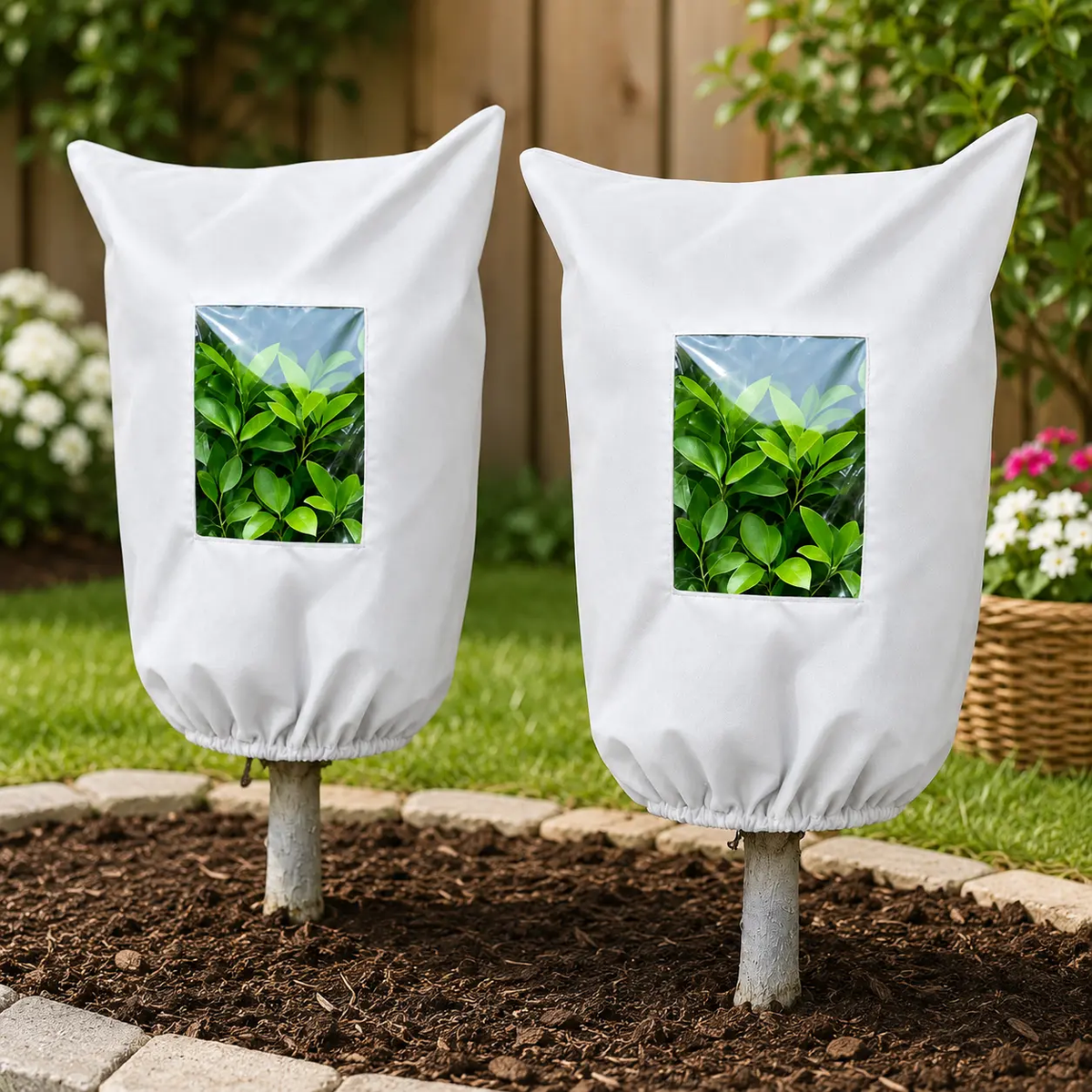 ๐ฟ WINTER GARDEN ESSENTIAL | Plant Frost Protection Cover โ Breathable Reusable Cover for Shrubs, Pots & Young Trees