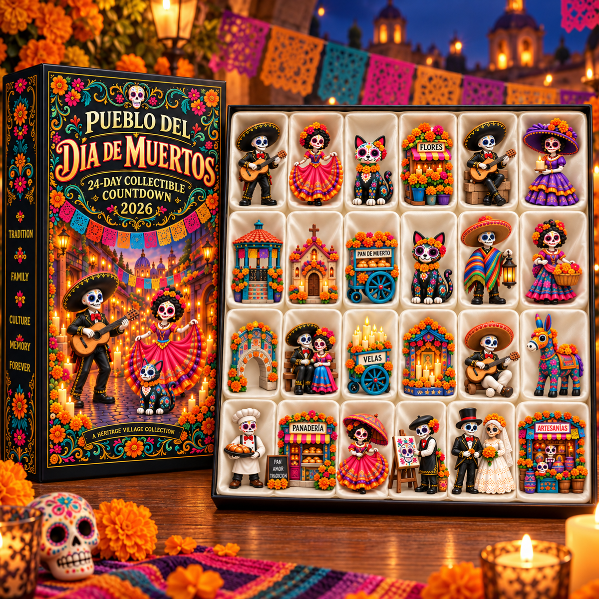 🎁 Save 25% on Your Day of the Dead Village — 24 Days of Little Surprises!