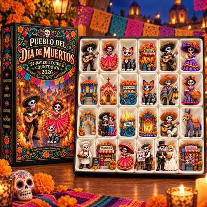 🎁 Save 25% on Your Day of the Dead Village — 24 Days of Little Surprises!