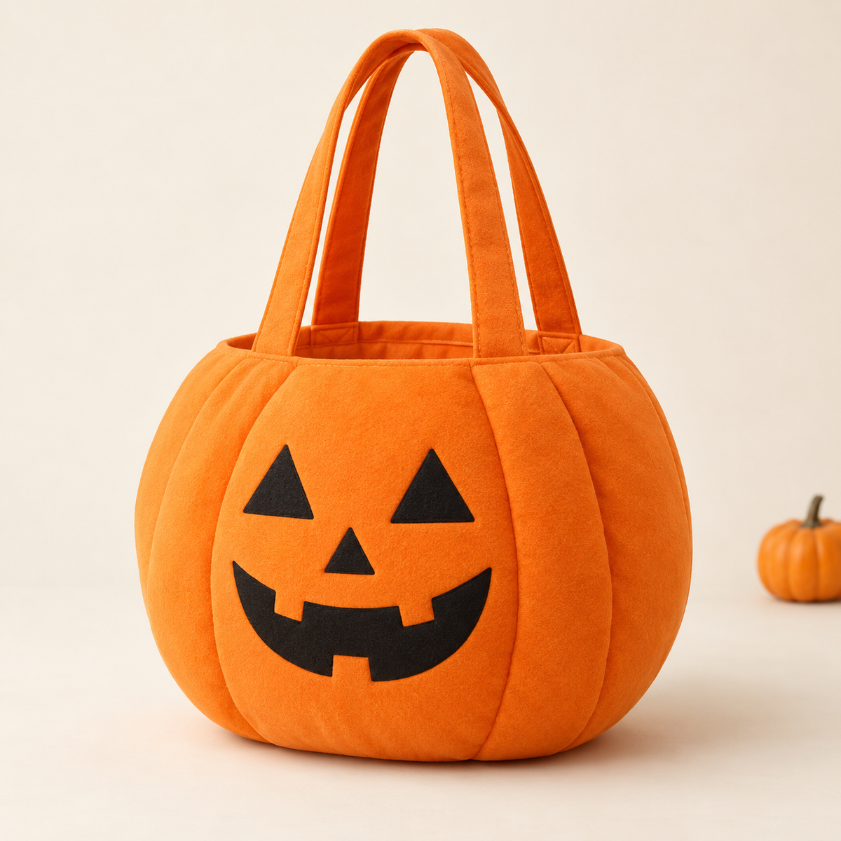 Halloween pumpkin tote bag lifestyle product image
