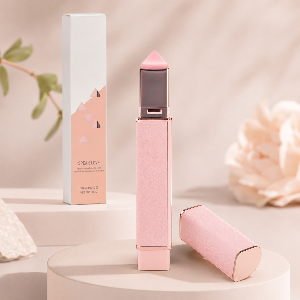Hydrating Lip Plumping Glossy Lip Balm