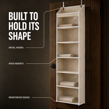 🔥 TODAY’S SPECIAL OFFER |  Over the Door Organizer with Pockets for Bedroom, Bathroom, Nursery & Closet Storage