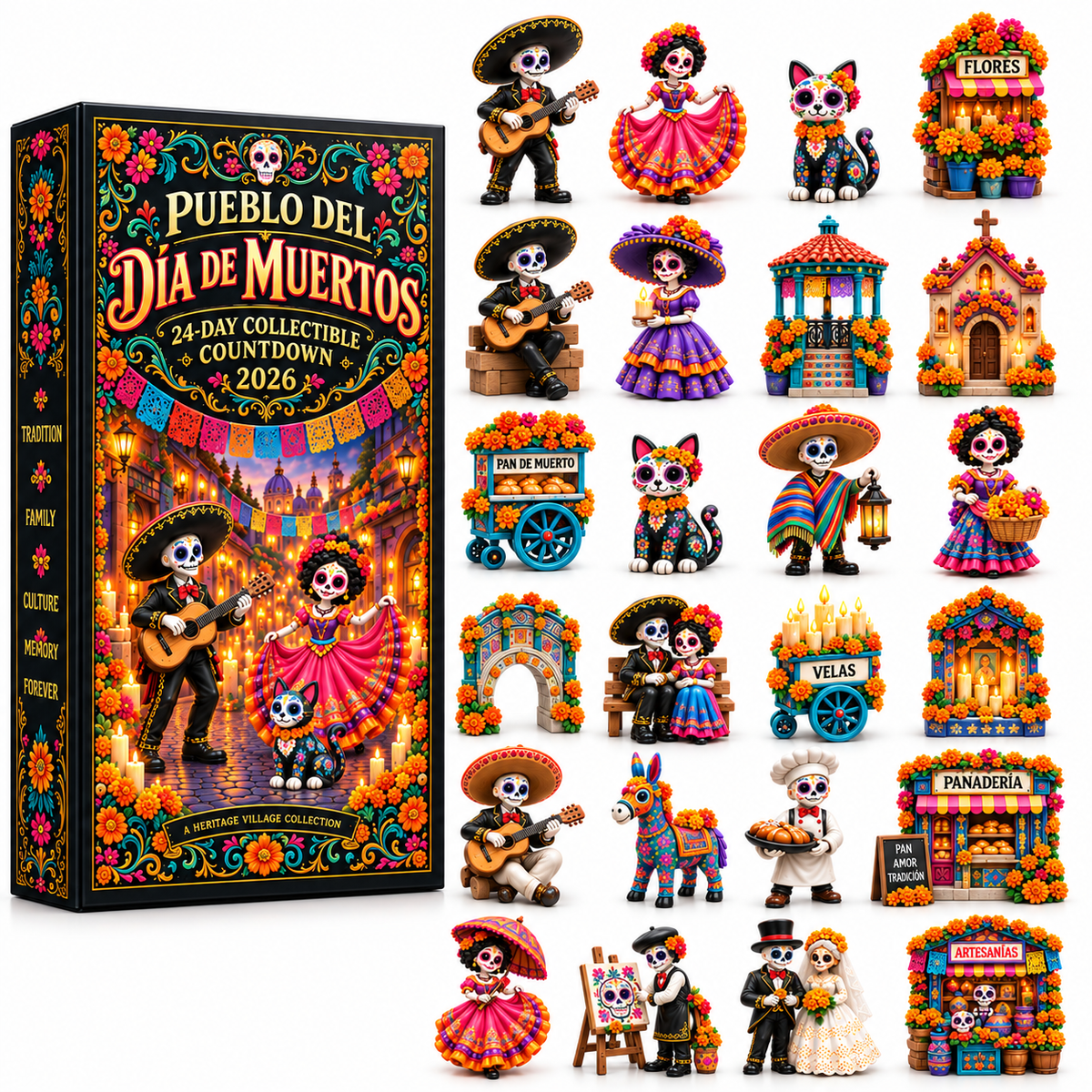 🎁 Save 25% on Your Day of the Dead Village — 24 Days of Little Surprises!